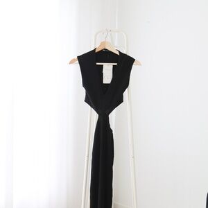 NWT Zara Cut Out Fitted Rib Dress in size S